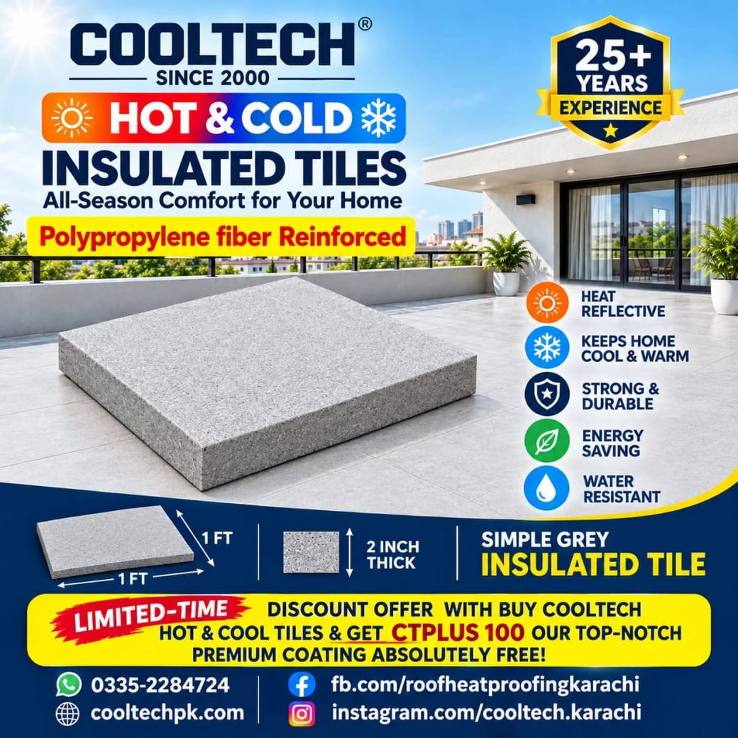COOLTECH Hot and Cool Tile — premium roof insulation tile